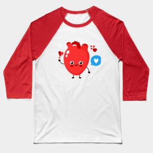 Red Heart Baseball T-Shirt